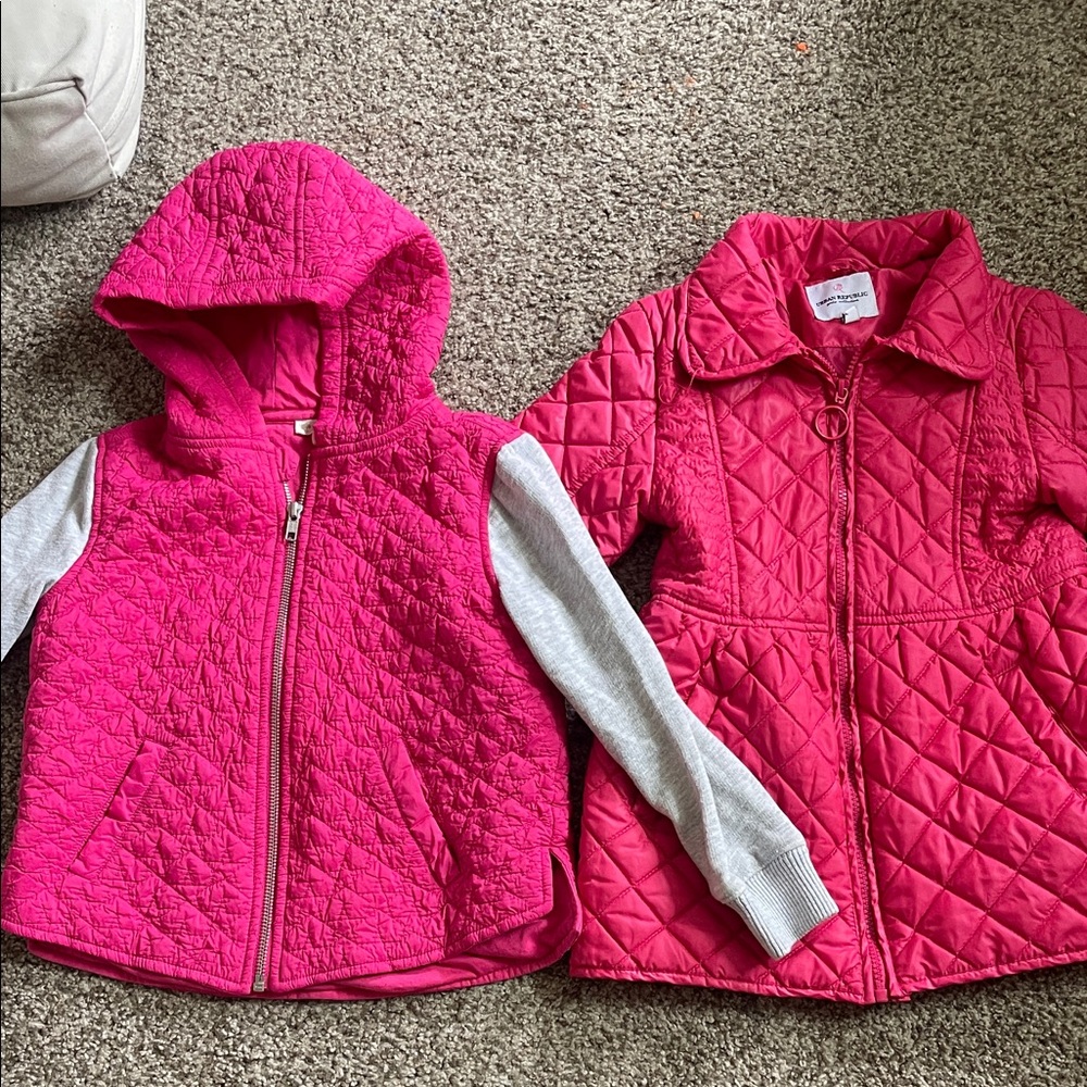 Tucker + Tate Pink Quilted Kids Jackets